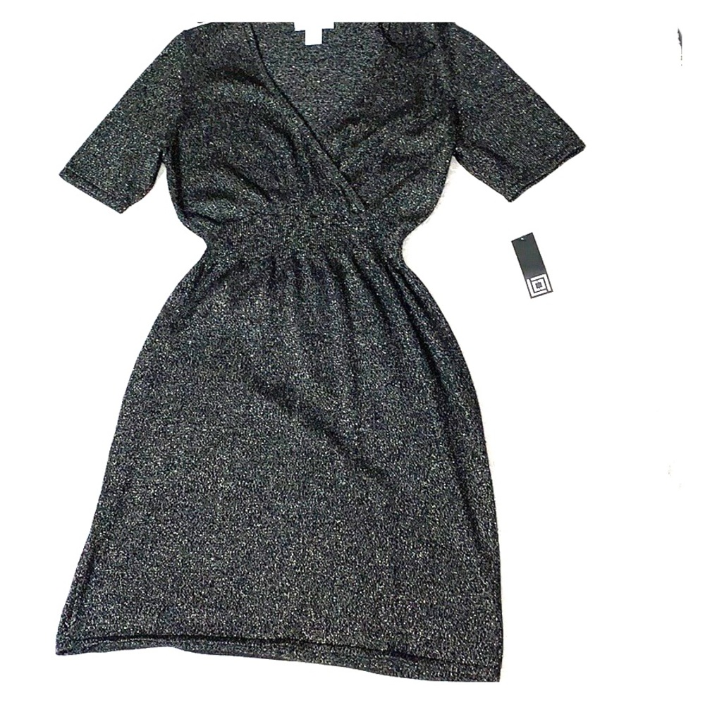 Gold and black Liz Claiborne sweater dress
